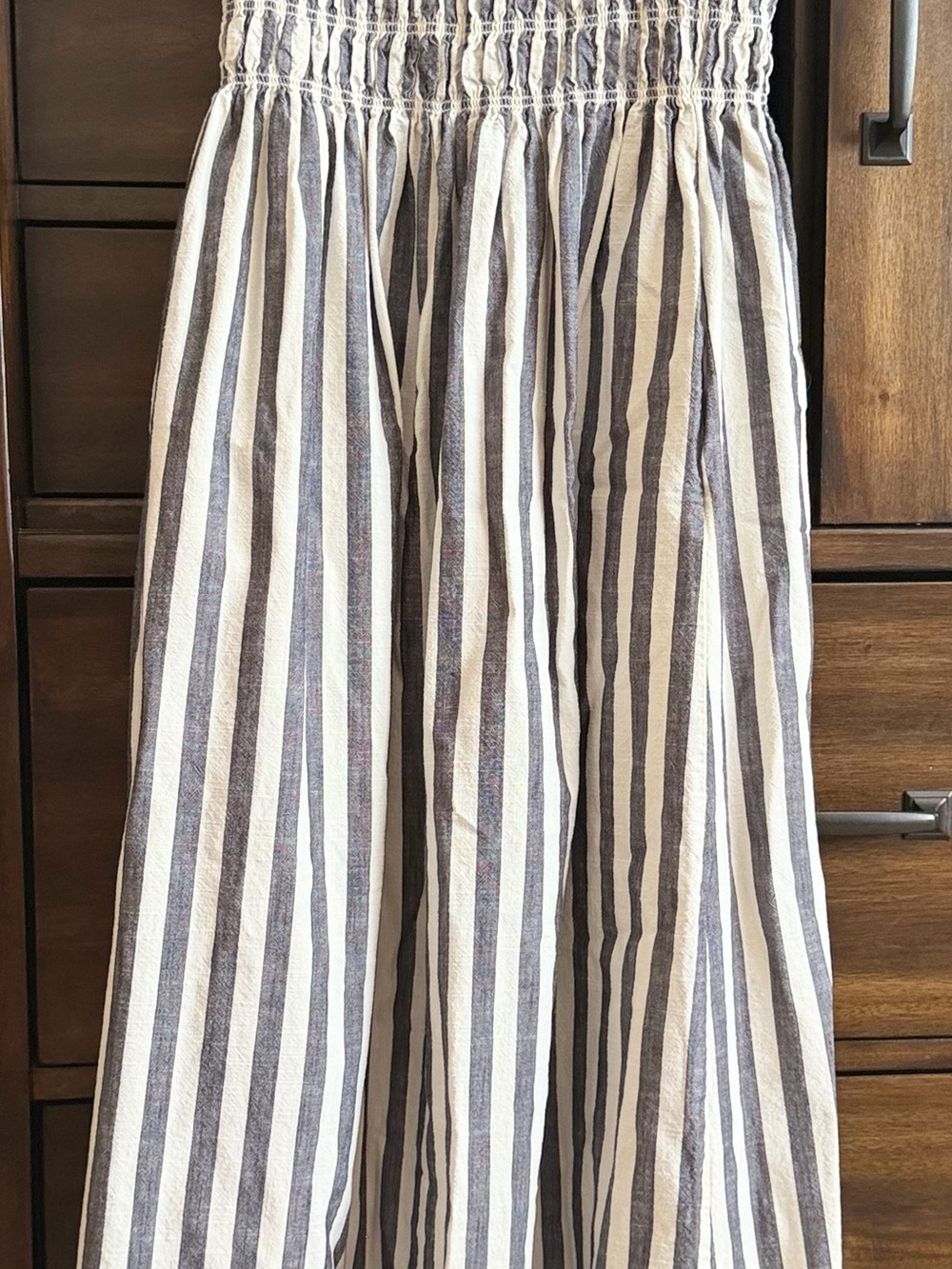 Universal Thread Women's Striped Maxi Dress in White and Navy